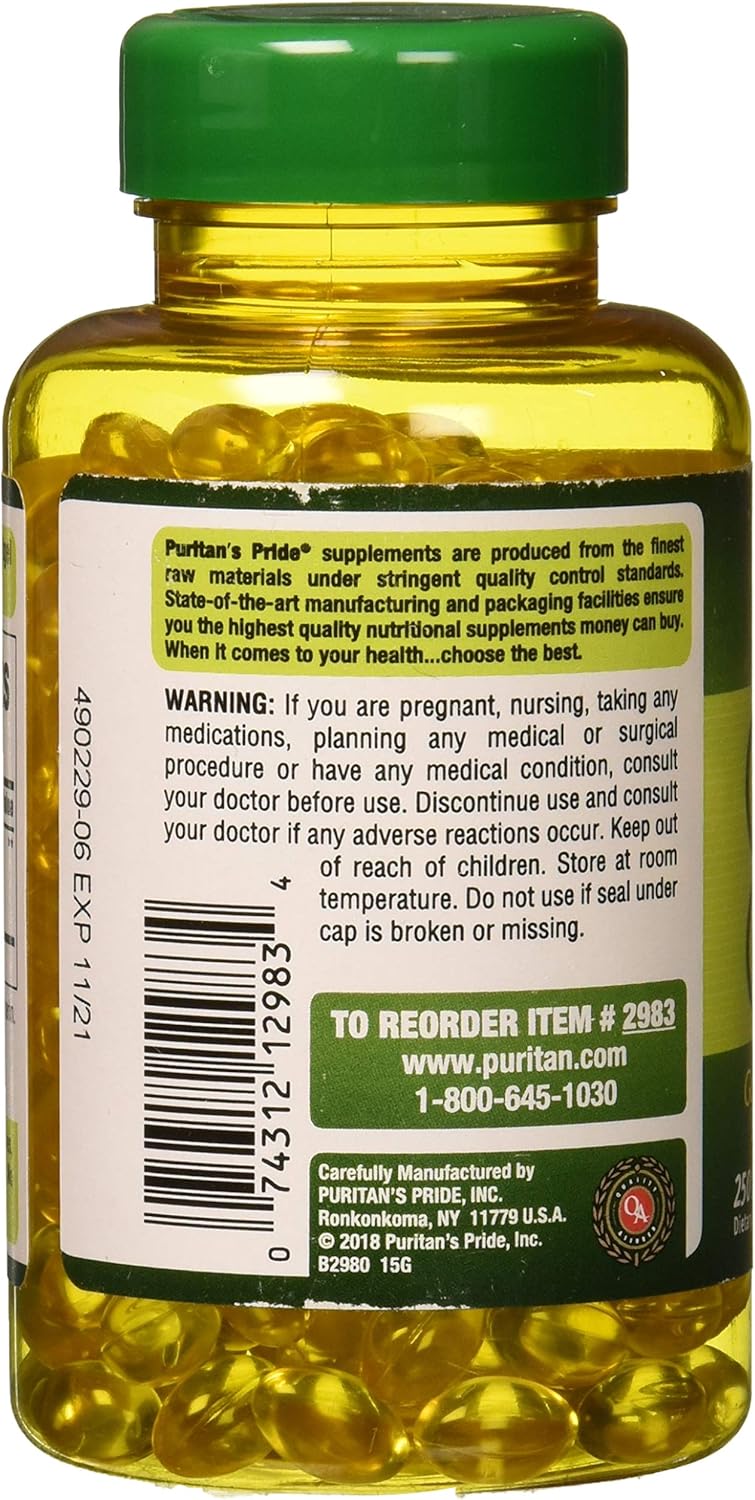 Puritans Pride Garlic Oil, 5000 Mg, 250 Count: Health & Personal Care