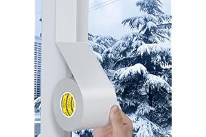 MILEQEE Cloth Duct Window Seal Strip Tape for Winter, 2.75in x 66FT, Weather Stripping Sealing Insulation Tape for Door, Weather Tape for Windows to Keep Cold Out, Window Sealer Draft Blocker