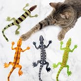 CiyvoLyeen Plush Lizard Catnip Toys for Indoor Cats 4 Pack | Interactive Lizard Cat Chew Kicker Toys, Boredom Relief, Soft Durable Plush with Catnip, Funny Gift for Cat Lovers &amp; Kitten