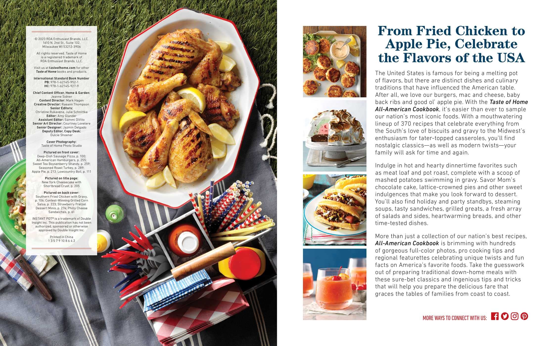 Taste of Home All-American Cookbook: 370 Classic Recipes Celebrating Regional Flavors Across the USA (Taste of Home Classics)