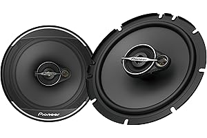Pioneer A-Series Standard TS-A1671F 6.5” 3-Way Speakers (Pair) – 320W Max, Balanced Sound + Smooth Treble, Enhanced Bass, Ide