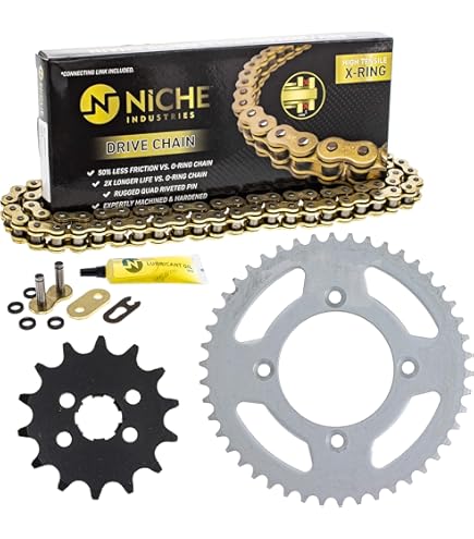 CEEKAY ☆4点セット☆ Amazon.com: NICHE Drive Sprocket Chain Combo for Suzuki QuadSport