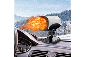JXGKL 2025 Upgraded Car Heater, Portable Car Heater 12V150W Auto Heater Fan,2in1 Fast Heat Fan or Cool,Auto Car Heater Fast Heating360Degree Rotary Defogger Defroster (JX-13)