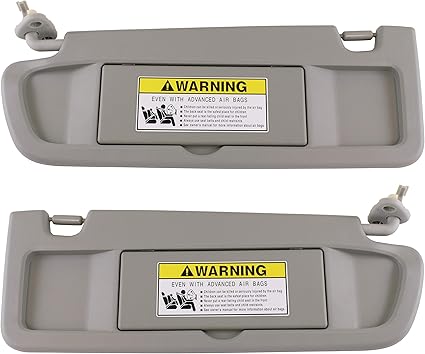Amazon Com Iamauto 70594 Left Driver And Right Passenger Side Clear Gray Sun Visors Pair For Honda Civic 2006 2007 2008 Pair Clear Gray Automotive