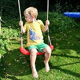 Garden Games Children’s Swing Seat with Safety Grip, Adjustable Ropes (Red) view 8