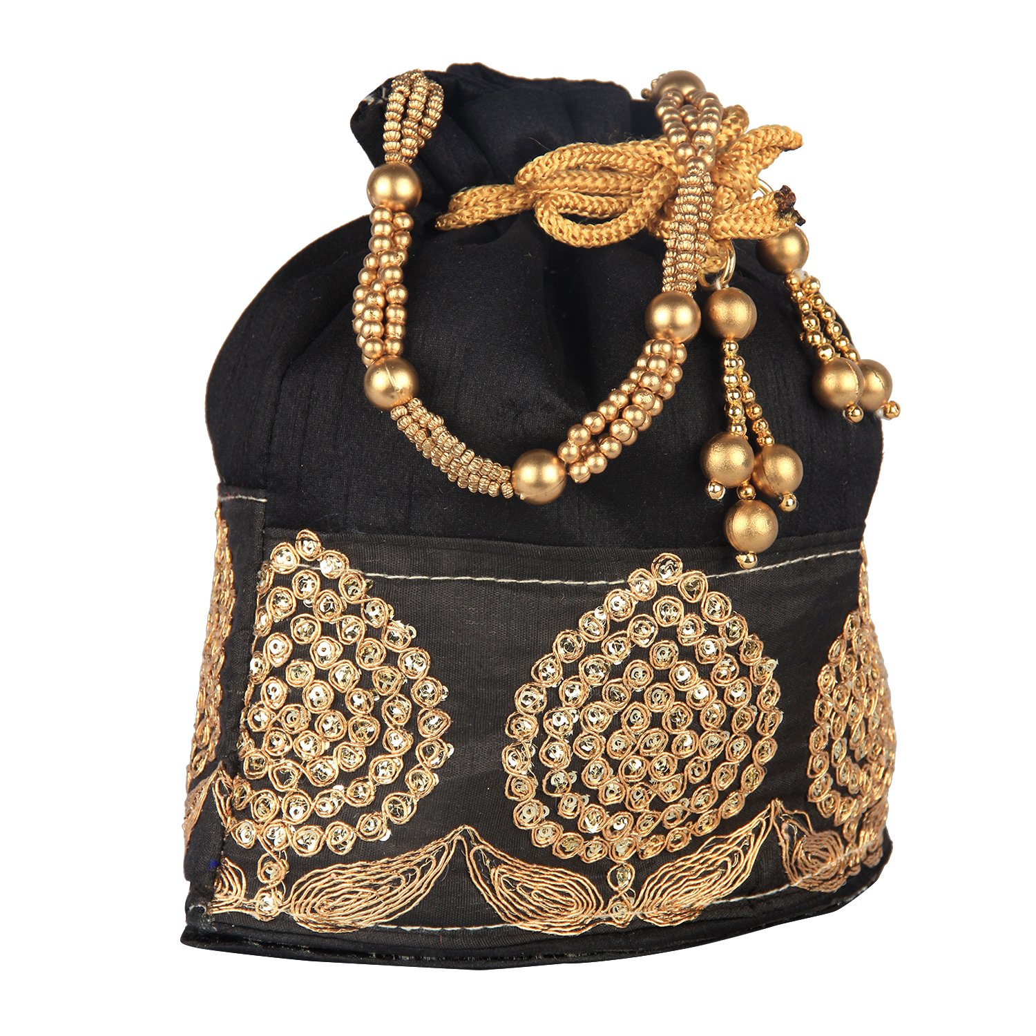 bombay haat women's potli (black,nn_39)