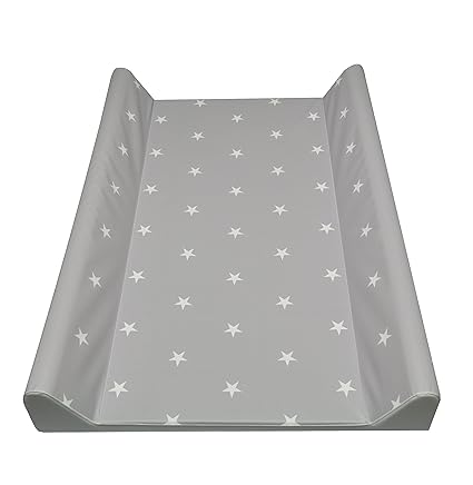 Asmi Wickelauflage Wickelmulde 50 x 70 Sterne Weiß/Grau