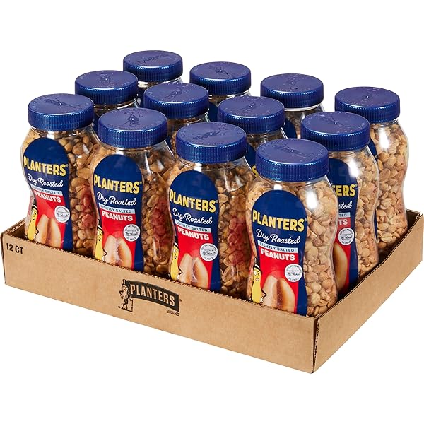 PLANTERS PEANUTS, DRY ROASTED PEANUTS, LIGHTLY SALTED SNACK...