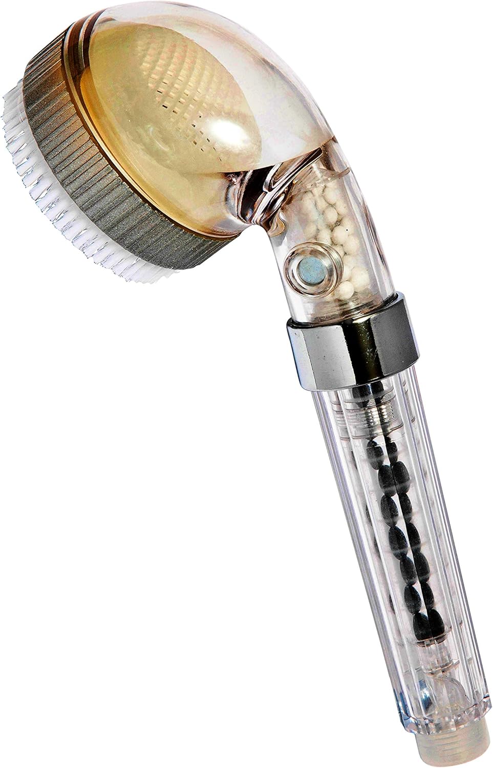 Healthy Splash, Filtered Handheld Shower Head with Brush, Removes Fluoride & Chlorine, Softens Hard Water - Image 3