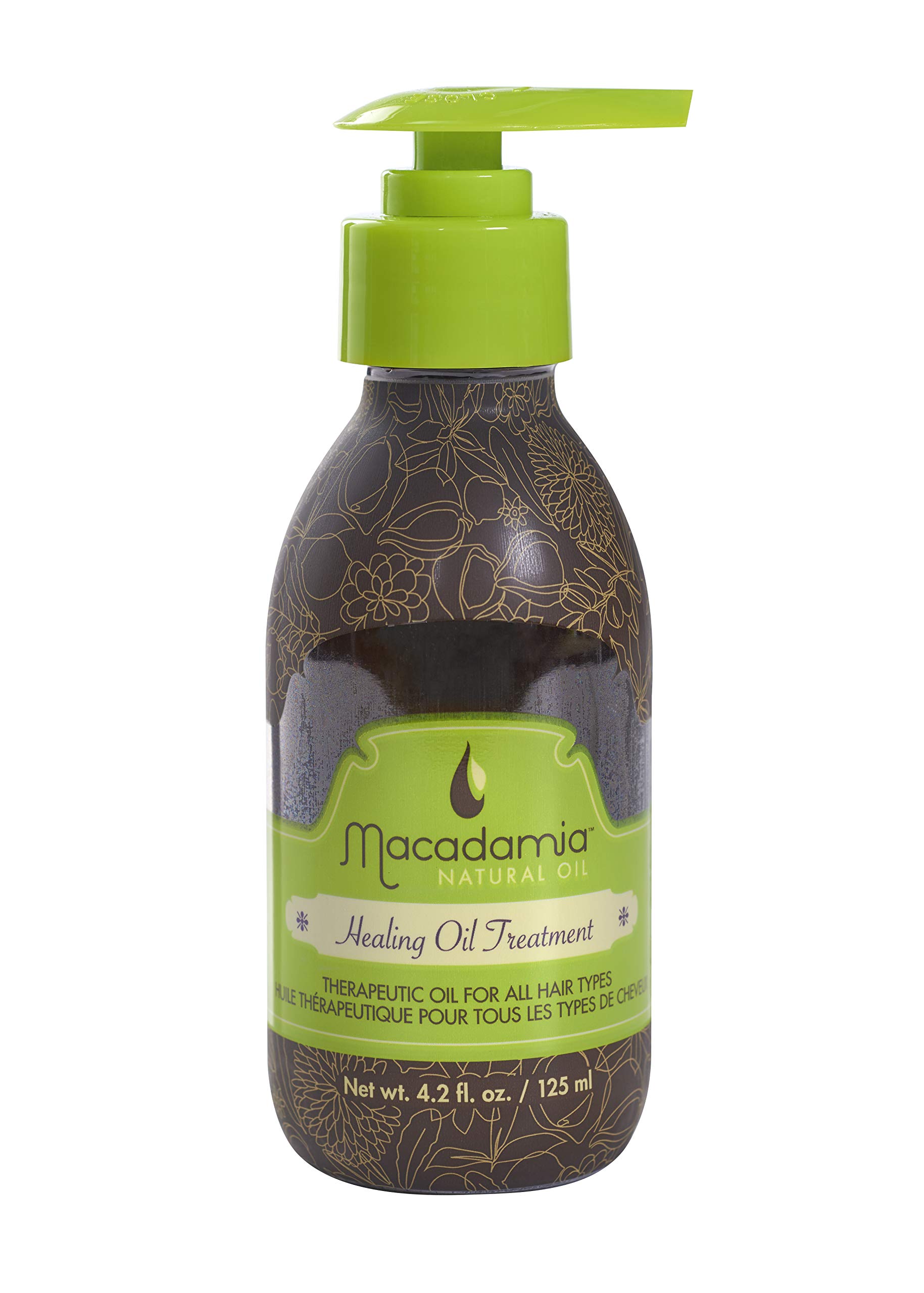 Macadamia Natural Oil Healing Oil Treatment in Glass Bottle, 125 ml (packaging may vary)