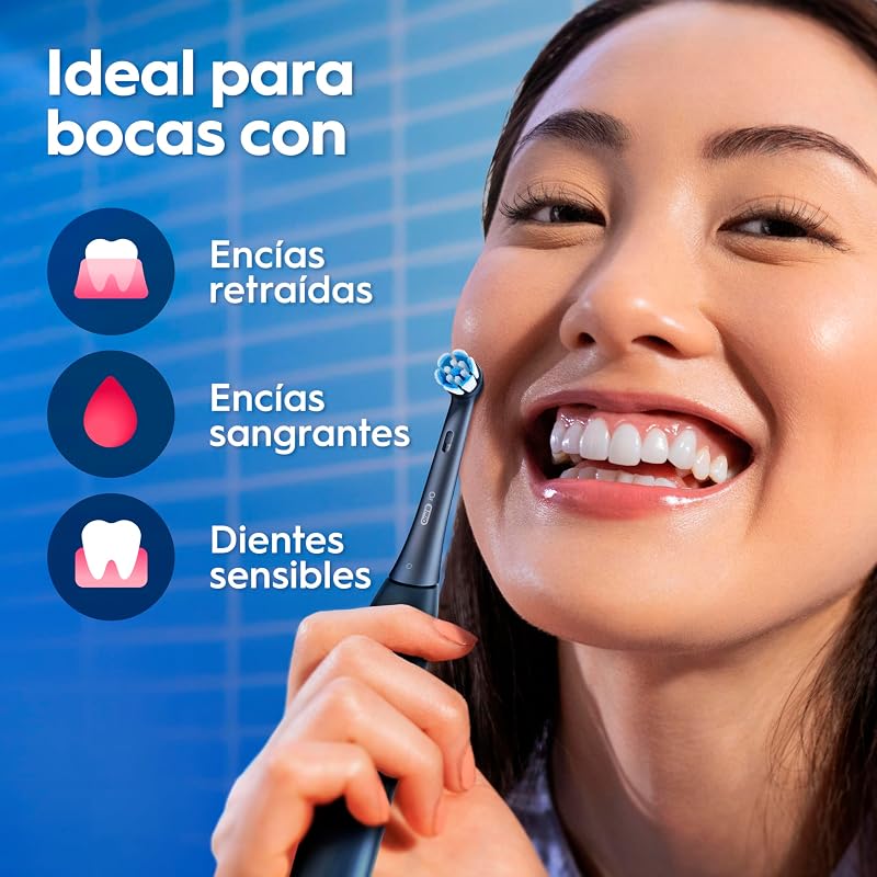 iO 3 Cepillo de Dientes Eléctrico con 3 Cabezales, Negro