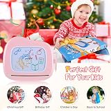 Smasiagon Magnetic Drawing Board 9.8" Doodle Pad Pink Toddler Kids Toy view 6