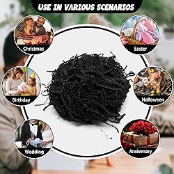 Tisspoms 2LB Black Crinkle Cut Paper Shred