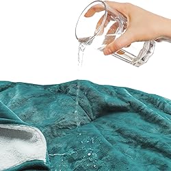 Haltune Stain-Proof Teal Blanket for Intimate