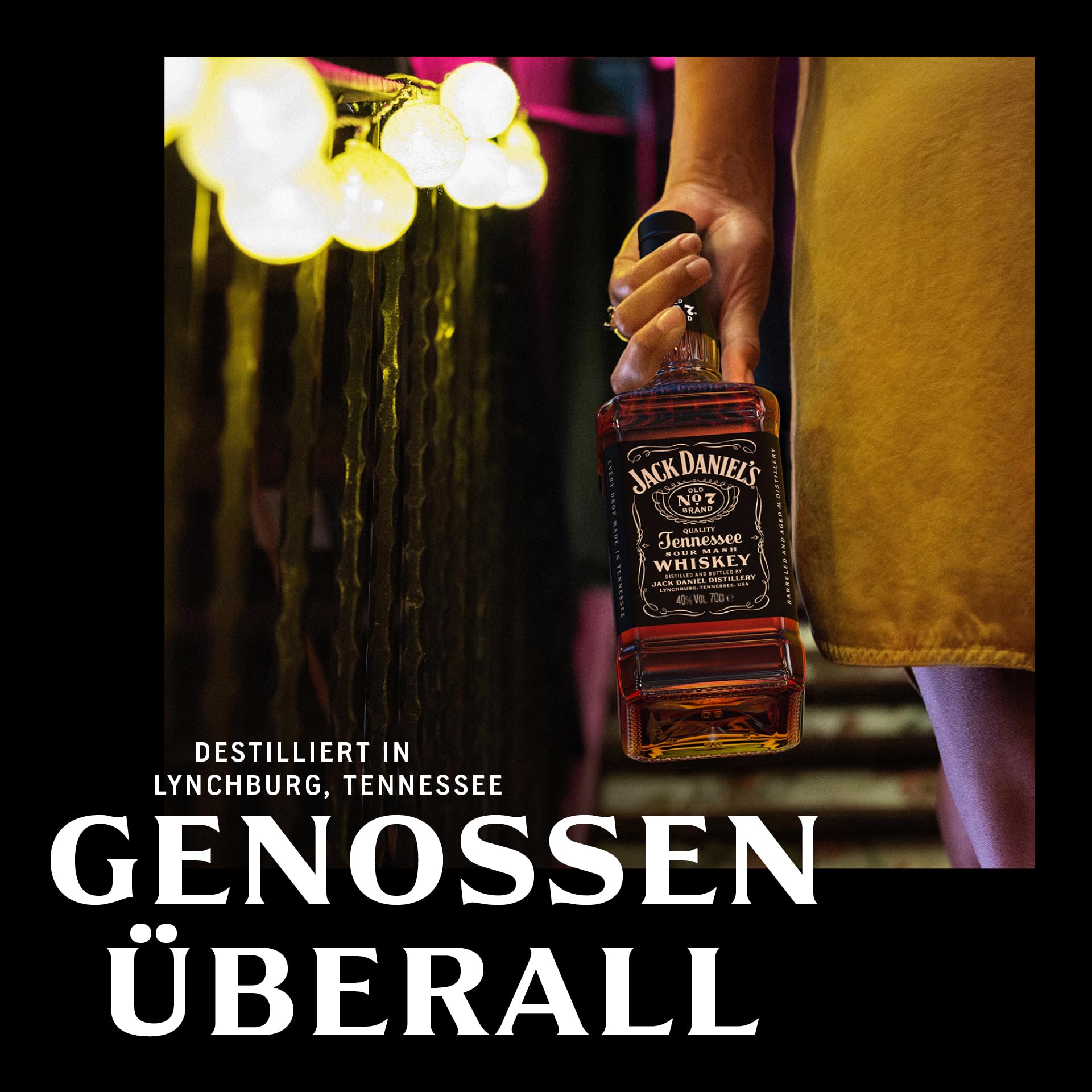 Jack Daniel's Old No. 7 - Tennessee Whiskey - Karamell, Vanille und Noten von Eichenholz - 0.7L/ 40% Vol. Bourbon Whisky 8