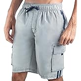 Kanu Surf Mens Barracuda Swim Trunks (Regular & Extended Sizes)