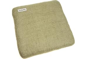 Woolbuddy Needle Felting Pad – Beige Wool Mat 10x10x1.5 – Foam Alternative Base for 3D, Wet, & Dry Felting Crafts