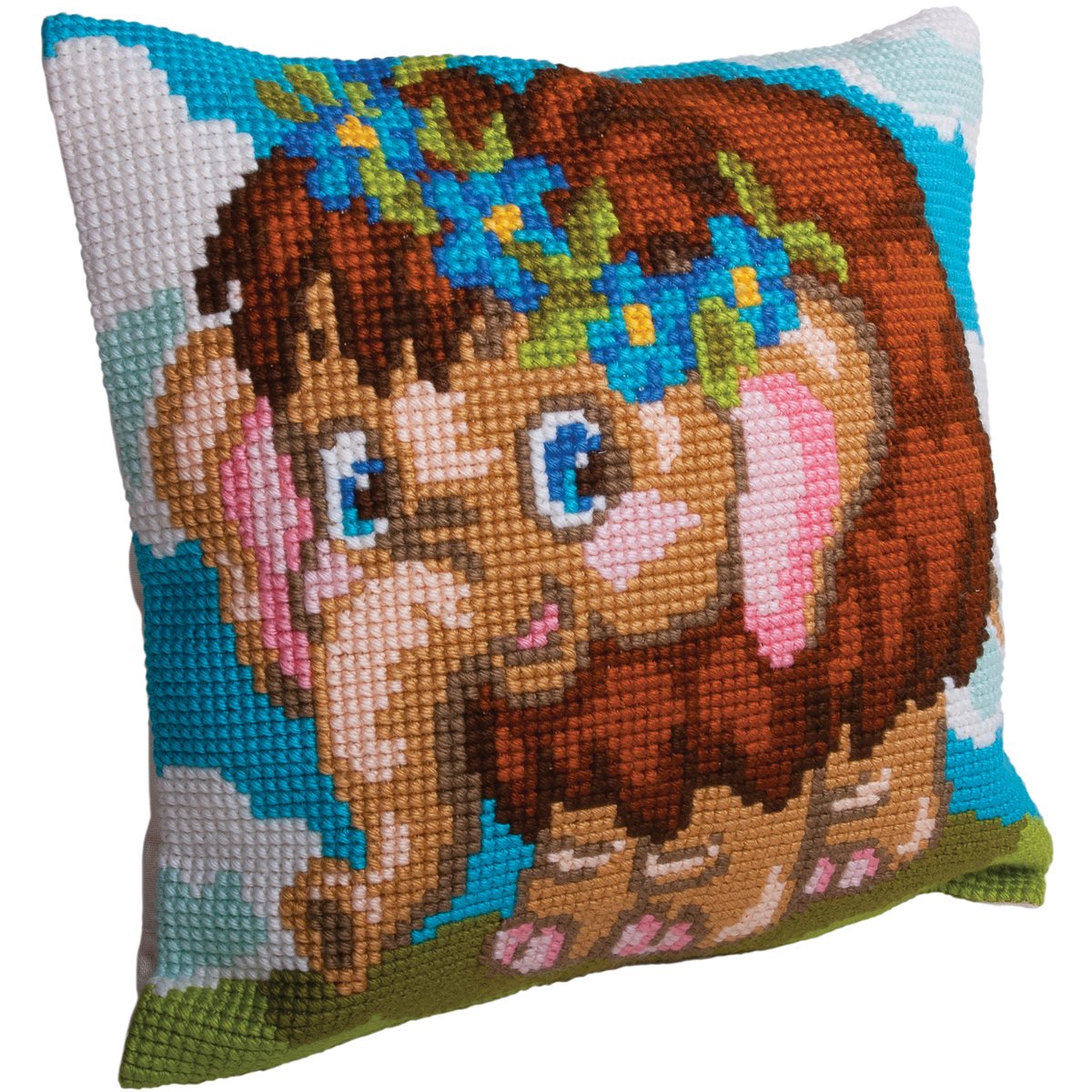 Collection d'Art Cross Stitch Cushion: Daisy — image 1
