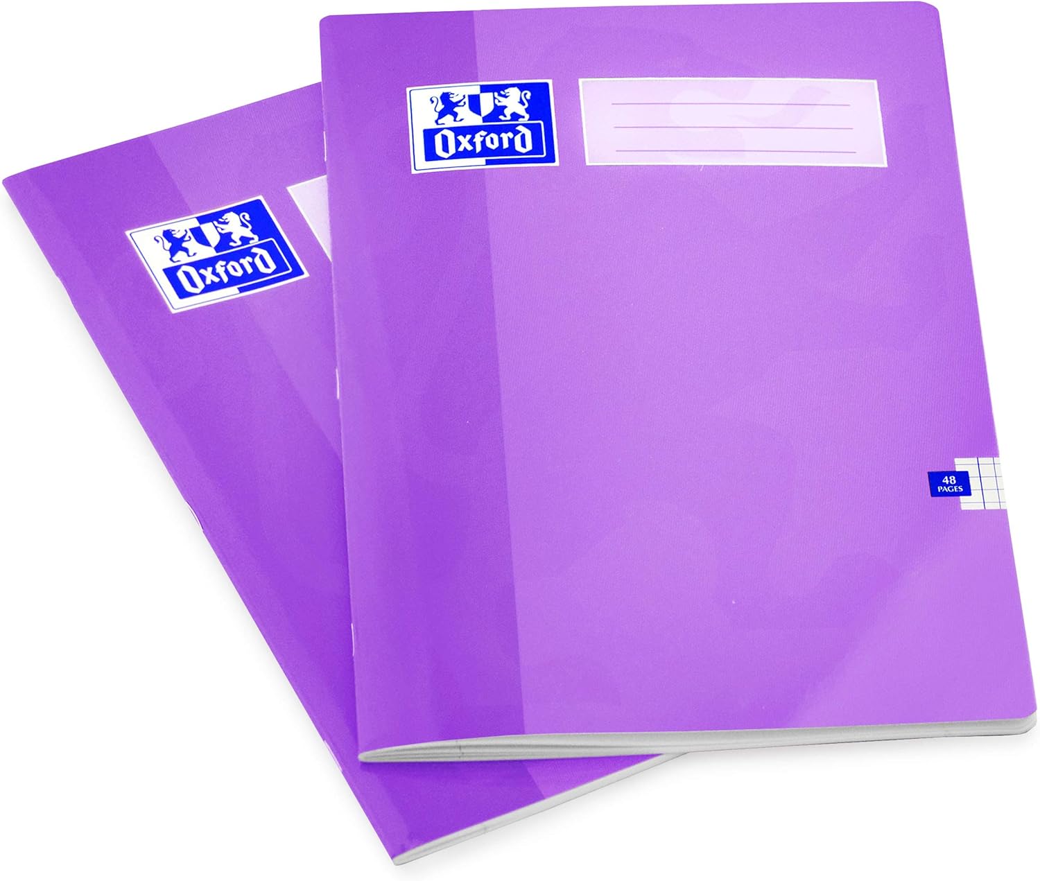Oxford A4 School Exercise Maths Book 5mm Squares 48 Pages Purple