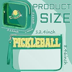 BuyCard 2 Pcs Pickleball Gifts Cosmetic Makeup Bag