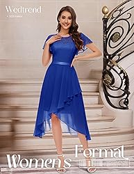 Wedtrend Women's Formal Dress Ruffle Cocktail Party