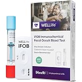WELLlife iFOB Immunochemical Fecal Occult Blood Test, Colon Screening Test | 1 Test, Detect Hidden Blood in 10 Minutes, Easy to Test at Home