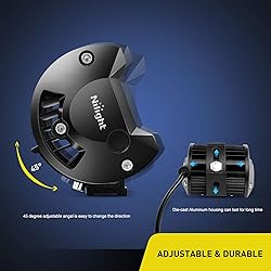 Nilight 18001F-B 2PCS 5Inch 72W Double Row Flood