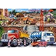 JOYZEXY Puzzles for Kids Ages 6-8-10, Construction Site 100 Piece Puzzles for Kids, Educational Kids Puzzles Toys for Boys Gi