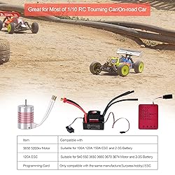 RC Car 1:10 Scale 3650 5200KV Brushless Motor