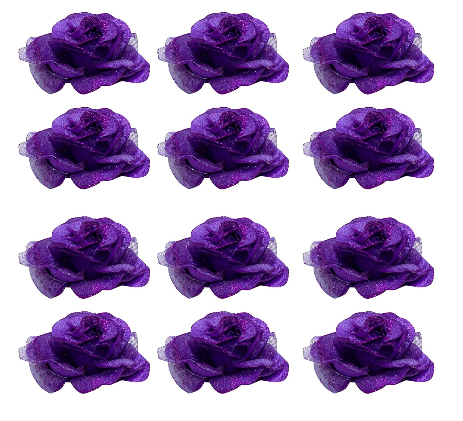 Majik Rose Flower Hair Clips For Wedding Occasions Wear For Kids