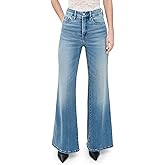 Good American Women's Soft Tech Good Waist Palazzo Jeans