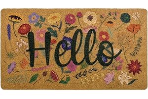 Eohak Spring Welcome Door Mat With Non-Slip Backing - Flower Seasonal Farmhouse Decoration 17 x 29 Inch