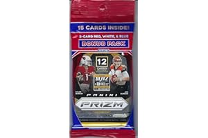 2020 Panini Prizm Football Factory Sealed Cello Pack With 3 Card RWB Bonus Pack