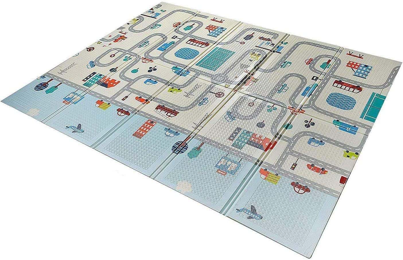 Babify 176x195x1.5cm Foldable Non-Slip Reversible Waterproof Portable Play Mat