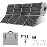 CTOLITY 400W Portable Solar Panel for Power Station, Foldable Solar Panels | High Efficiency, IP65 Waterproof, Adjustable Kickstand, Charger for Camping Essentials, RV, Emergency Power Backup