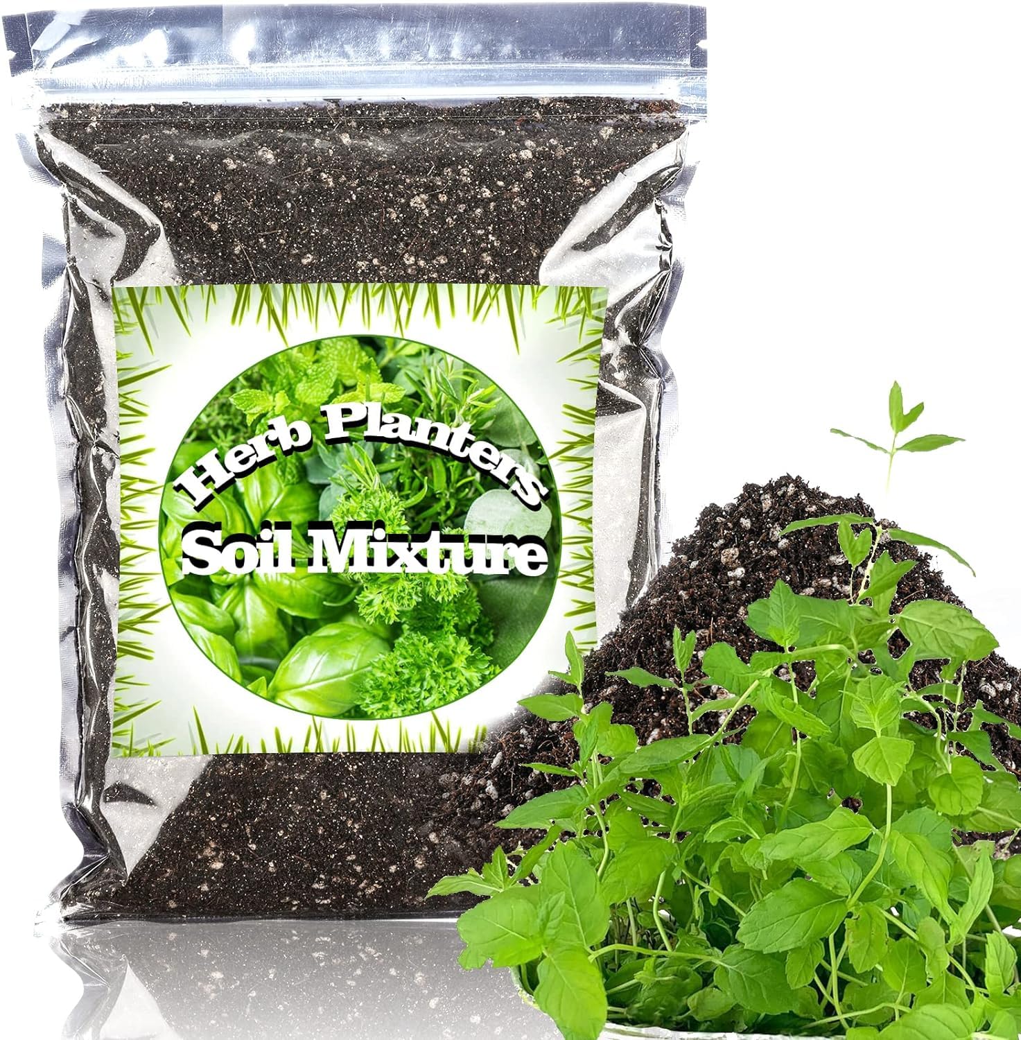 Organic Potting Soil Mix for All Indoor & Outdoor Small Containers Including Herbs, Vegetables, and Flowers 4L
