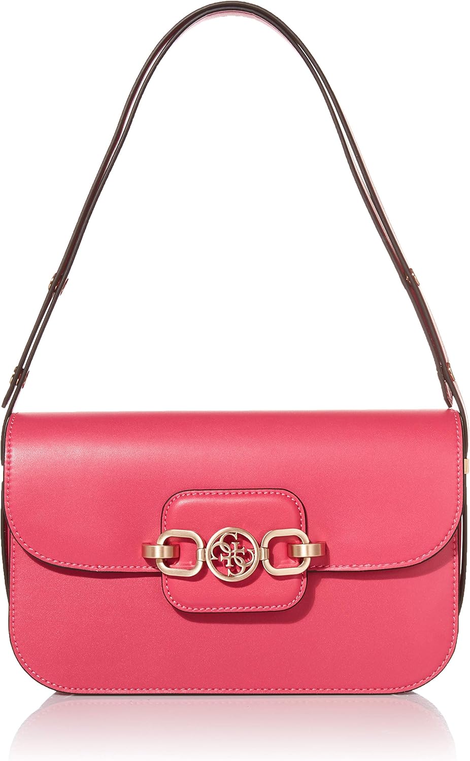 GUESS Women's Hensley Convertible Shoulder Bag, Fuchsia, One Size