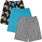 US Angels Boys Sleep Shorts - 3 Pack, Summer Pajama Shorts Set, Soft Boys' PJ Bottoms, Teen & Kids Size 5 6 7 8 10-12 14-16