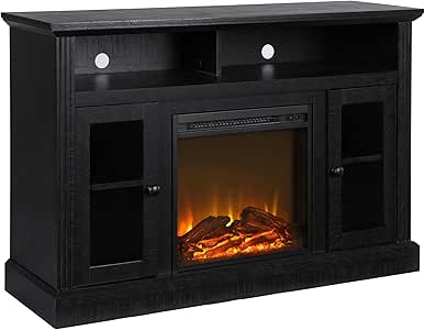 Amazon.com: Ameriwood Home Chicago Fireplace TV Stand for TVs up to 50