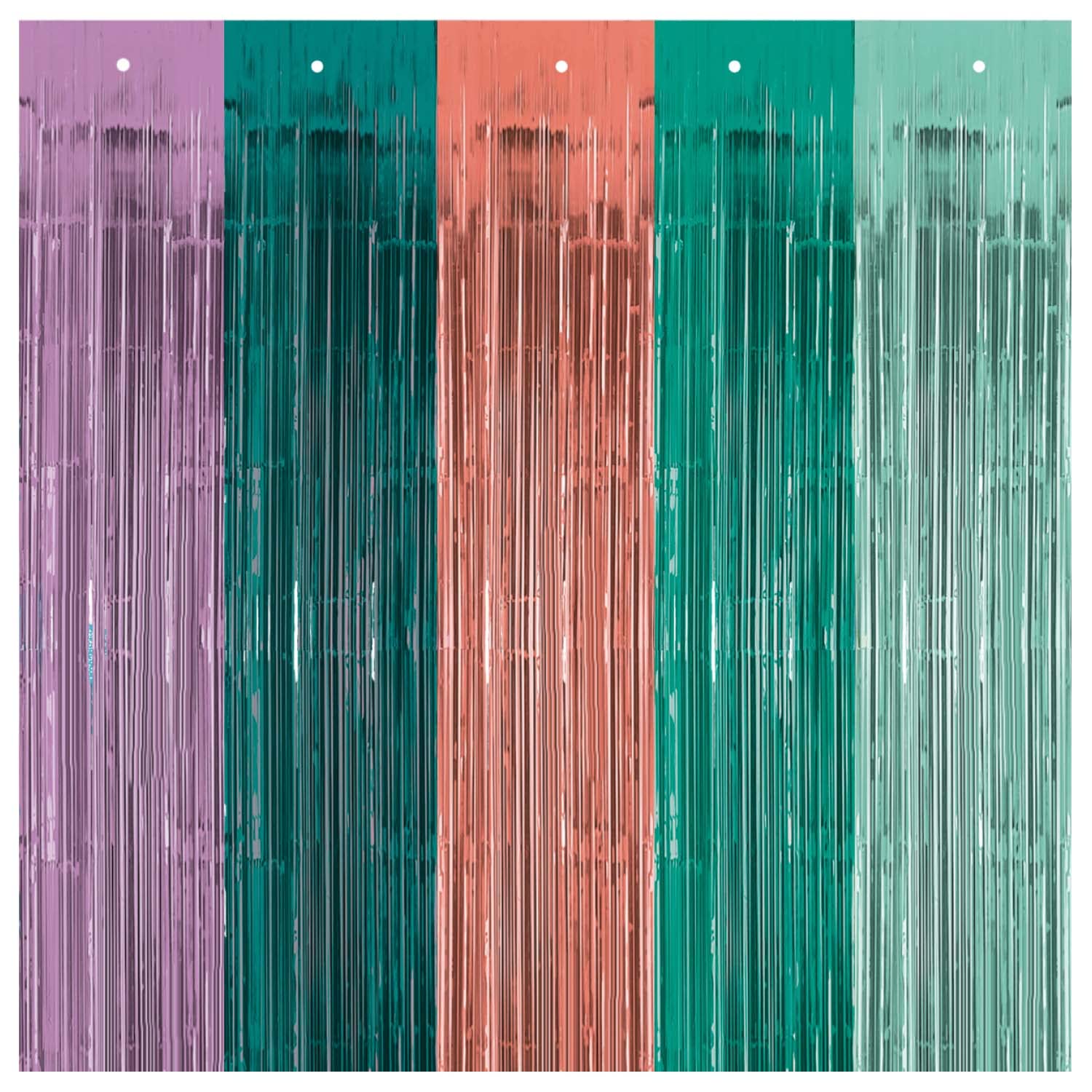 Amscan 9914395 - Mermaid Tales Foil Door Curtain Party Backdrop - 2.43m