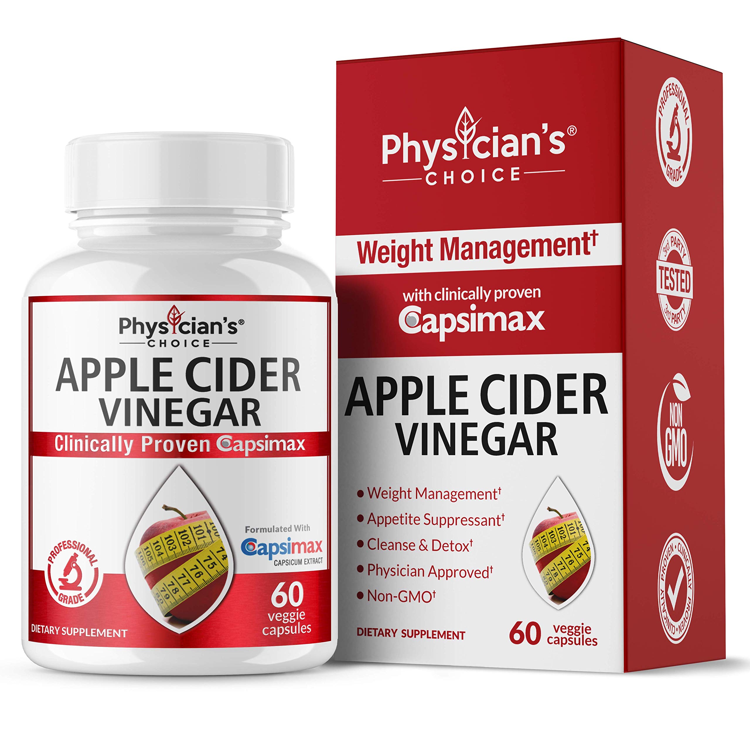 Organic Apple Cider Vinegar Capsules Award Winning Capsimax Natural