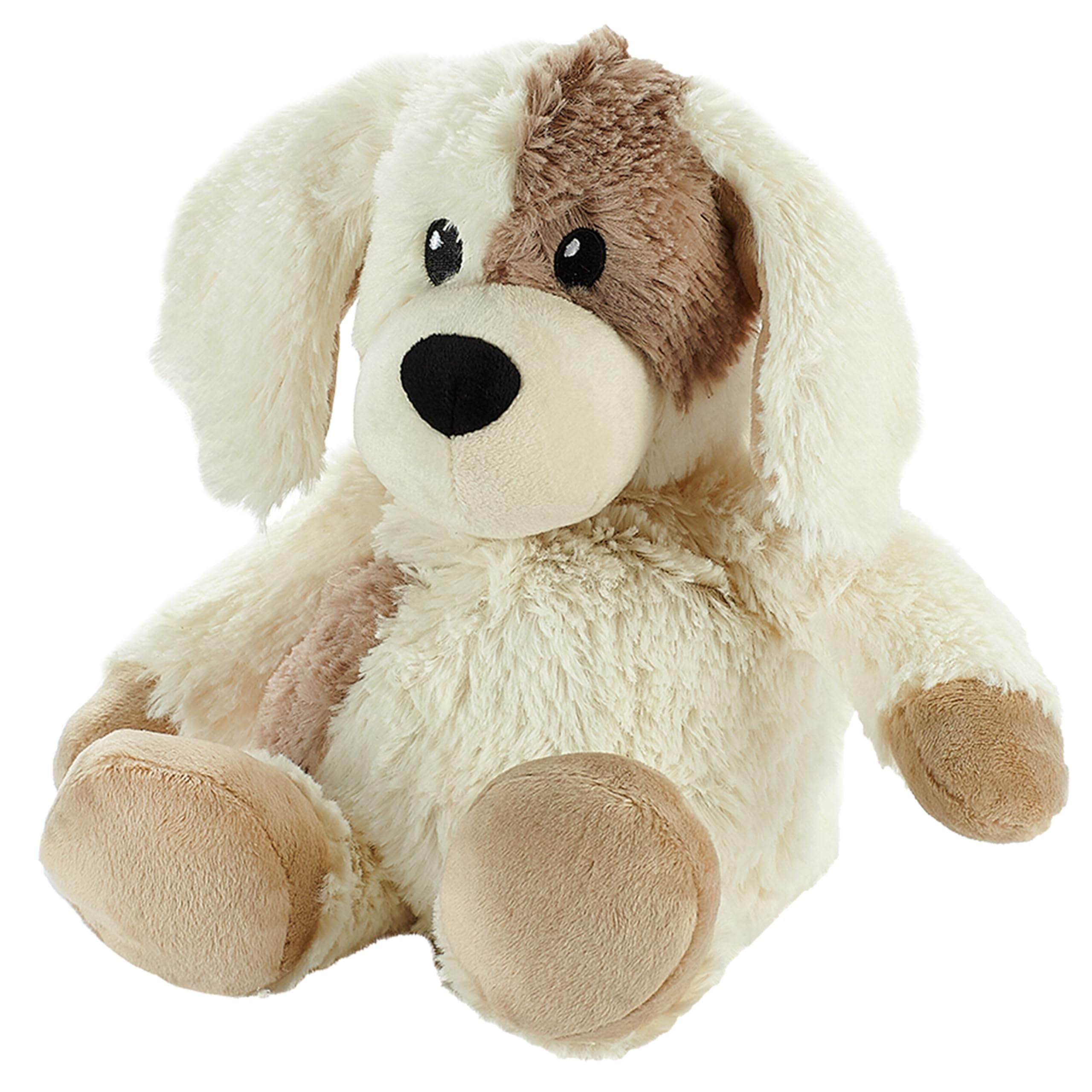 Warmies Plush Puppy Microwavable, with French Lavender Scent, Hot or Cold Weighted Teddy for Relaxation and Warm Relief, Suitable for Adults and Children