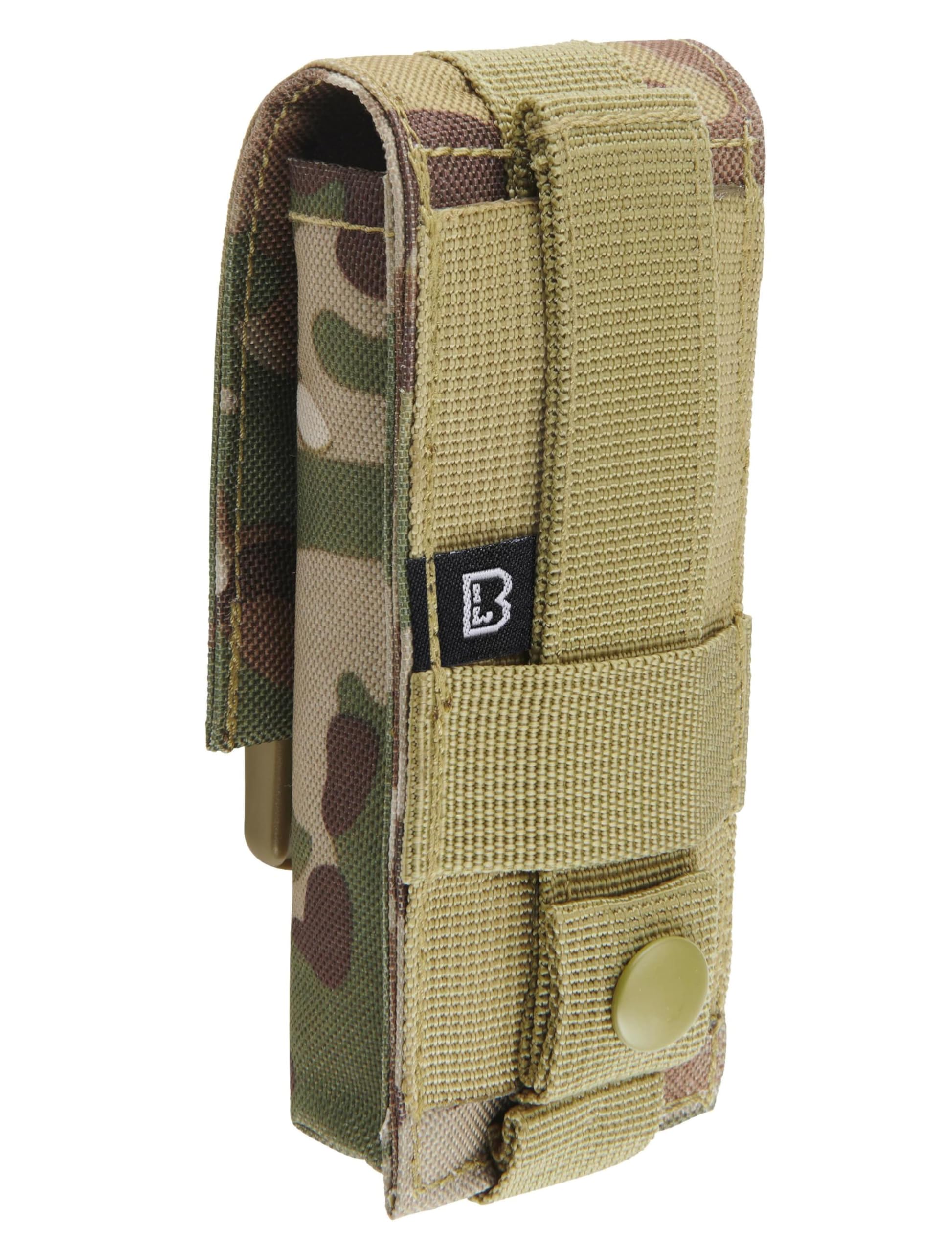 Brandit Molle Multi Pouches - Belt Bags, Accessory Pockets, Tool Pockets, Sizes Small, Medium, and Large in 6 Colours, Adult (Unisex), 8052, tactical camo, Large, L