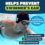 Ear Band-It Ultra Swimming Headband Large Black Doctor Recommended view 2