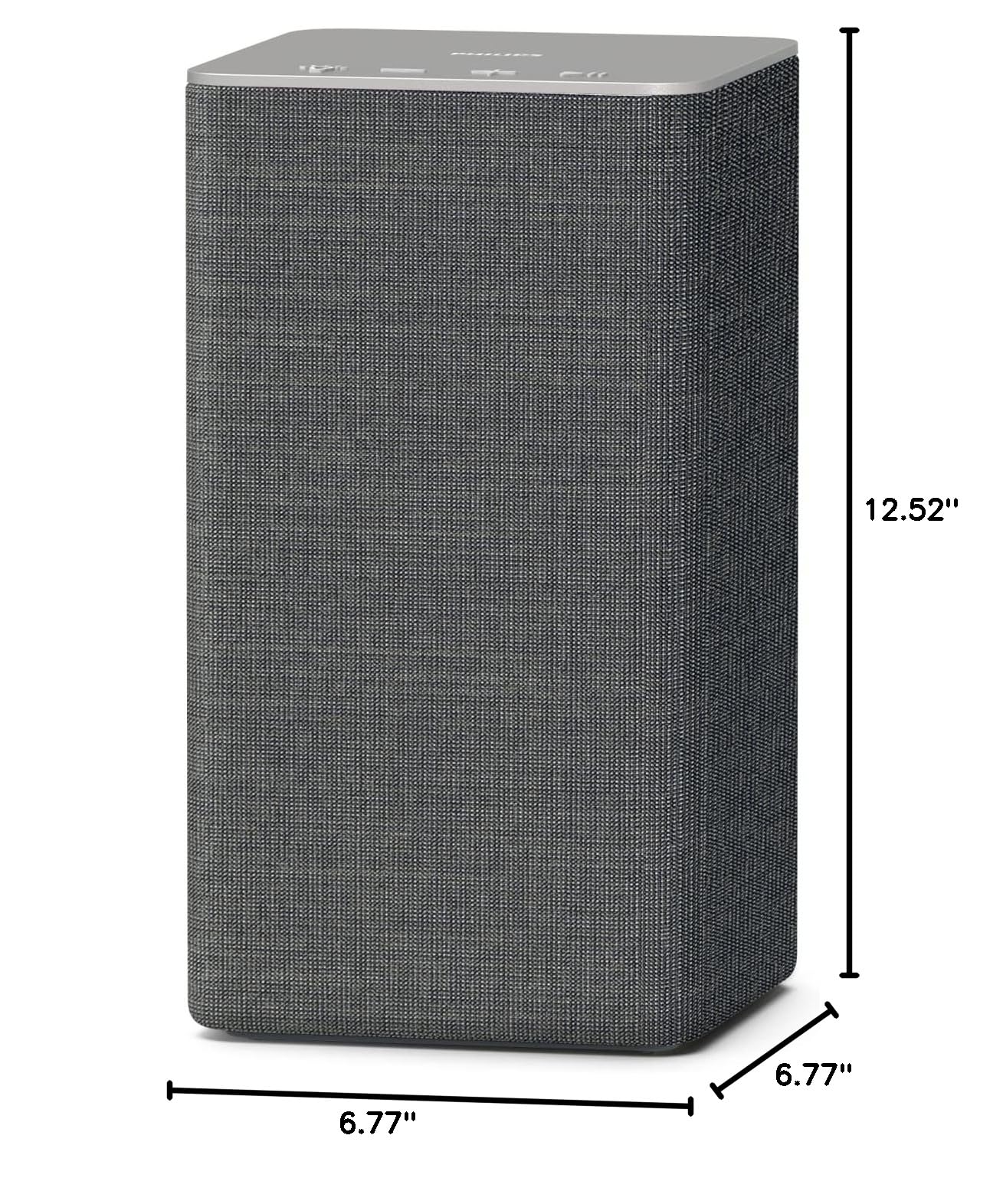 Philips W6205 Wireless Home Speaker, Bluetooth + DTS Play-Fi Compatible for Surround Sound/Stereo Pairing. Connects to Spotify, AirPlay2, Chromecast, and Echo Speakers. LED Mood Lighting, TAW6205