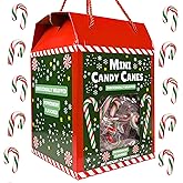 Bulk Individually Wrapped Mini Candy Canes, Classic Christmas Candies, Peppermint Flavored, 200 Pieces