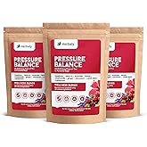 Herbaly Heart Functional Tea - 9 Superherbs - Natural, Organic, Non-GMO, Caffeine-Free, Sugar Free - 3 Pack, 90 Pyramid Tea Bags