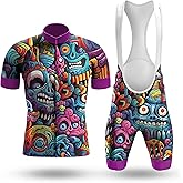 Cycling Jersey Men Funny Bike Jersey Set Cycling Set Slim Fit Bike Jersey Cycling Bib Bicycle Shorts Jersey Gift for Cyclist