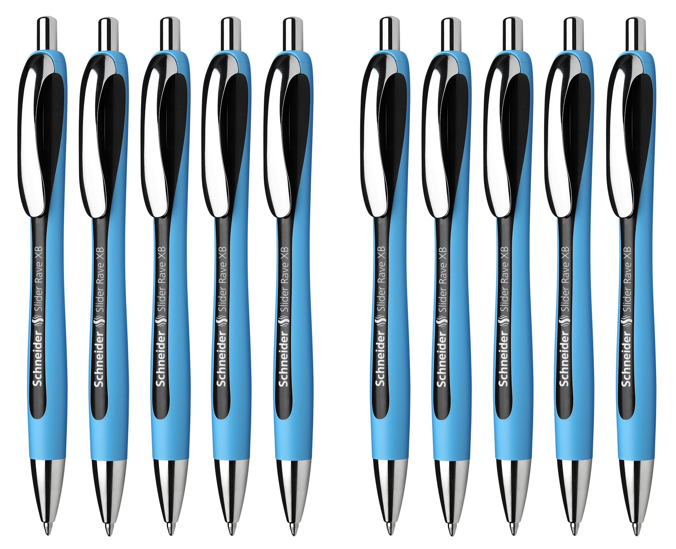 Schneider 132503 Slider Rave XB Ballpoint Pen Pack of 10 Black
