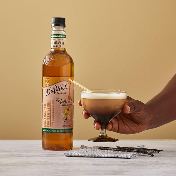 DAVINCI GOURMET NATURALS MADAGASCAR VANILLA SYRUP, 25.4 FL OZ